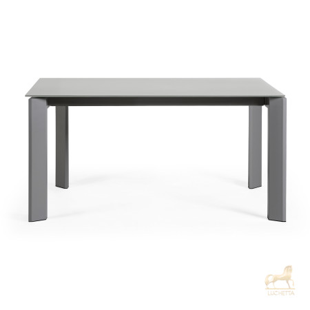 Стол Atta 160 (220) x90 антрацит, темно-серый, стекло Стол Atta 160 (220) x90 антрацит, темно-серый, стекло
