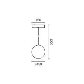 Подвес Neso Unik 2700K черный DALI