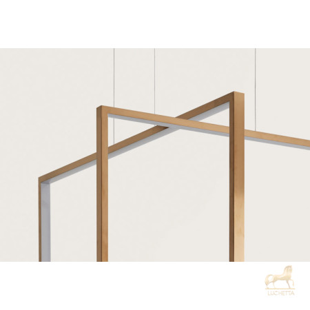 Подвесной светильник Frame 120x50 cm бронзовый Подвесной светильник Frame 120x50 cm бронзовый