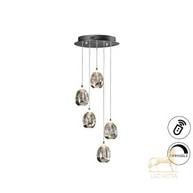 Люстра Rocio LED 5L DIM хром
