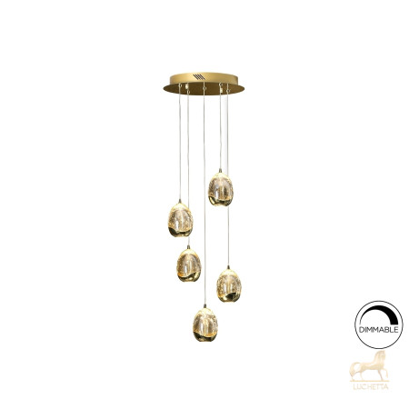 Подвесной светильник Rocio LED 5L Ø30 золотой Подвесной светильник Rocio LED 5L Ø30 золотой