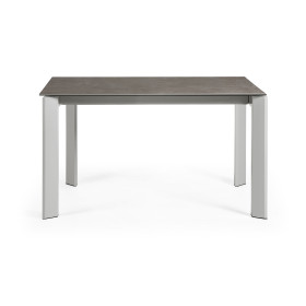 Стол Atta 140 (200) x90 серый керамика