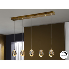 Подвесной светильник Rocio LED 5L золотой