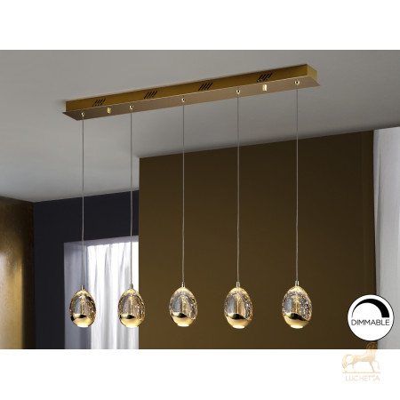Подвесной светильник Rocio LED 5L золотой Подвесной светильник Rocio LED 5L золотой