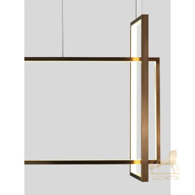 Подвесной светильник Frame 30x90 см бронзовый