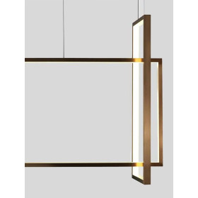 Подвесной светильник Frame 30x90 см бронзовый