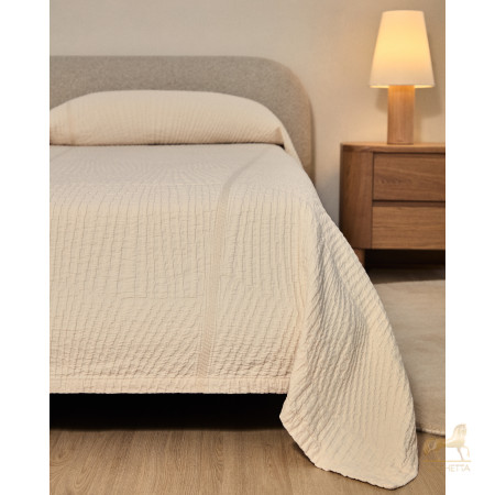 Кровать Odina из ткани букле цвета экрю 180 x 200 см Кровать Odina из ткани букле цвета экрю 180 x 200 см