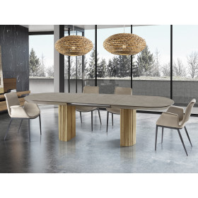 Обеденный стол Irati - матовый камень/древесный