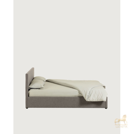 Nahiri Мягкая серая кровать для матраса размером 180 x 200 см Nahiri Мягкая серая кровать для матраса размером 180 x 200 см