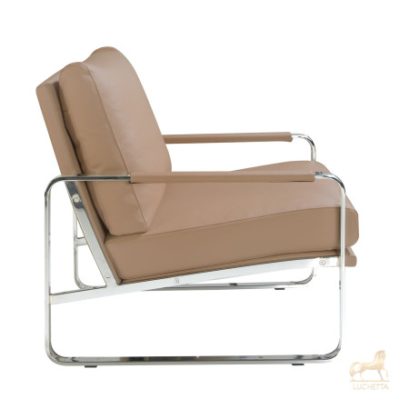 Кресло SF399/5046 из экокожи цвета норки Кресло SF399/5046 из экокожи цвета норки