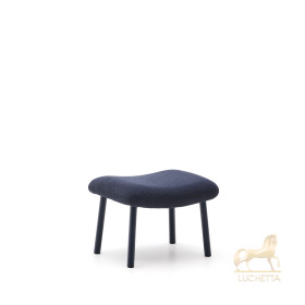 Пуф для ног Inari синий из стали и полиэстра 60 x 50 см