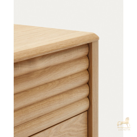 Lenon Тумбочка с 2 ящиками из шпона дуба 50 x 55 см Lenon Тумбочка с 2 ящиками из шпона дуба 50 x 55 см
