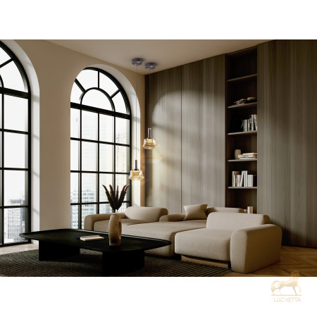 Подвесной светильник Scarlet 1L янтарный Подвесной светильник Scarlet 1L янтарный