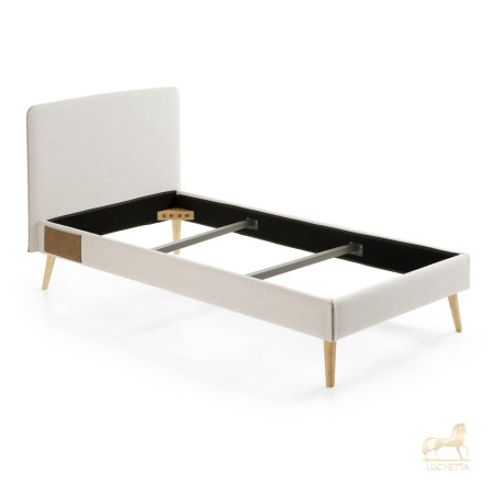 Кровать Lydia 90х190 бежевая Кровать Lydia 90х190 бежевая