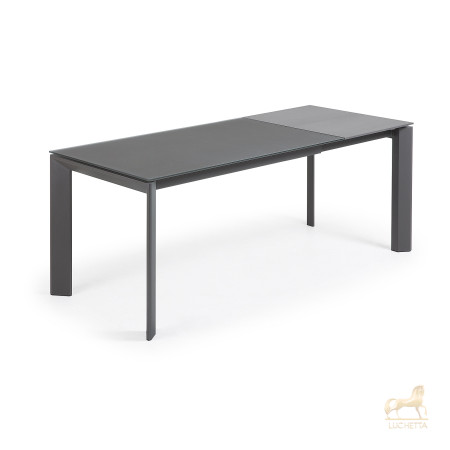 Стол Atta 140 (200) x90 темно-серый, стекло Стол Atta 140 (200) x90 темно-серый, стекло