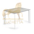 Стол Atta 120 (180)x80 керамика Hydra Lead ножки белые Стол Atta 120 (180)x80 керамика Hydra Lead ножки белые