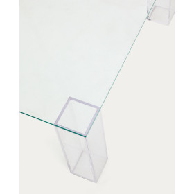 Журнальный столик Adularia из стекла прозрачного цвета 85 x 85