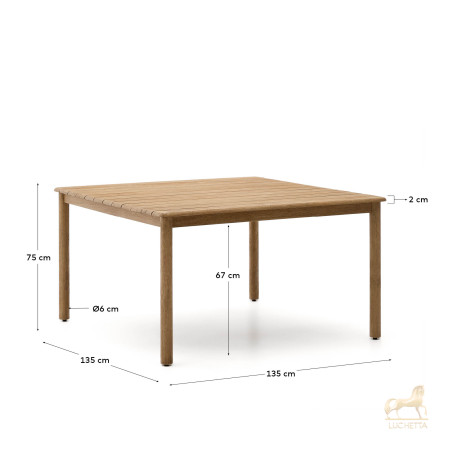 Уличный стол Sori из акации 135 x 135 см Уличный стол Sori из акации 135 x 135 см
