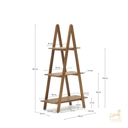 Victora Уличный стеллаж из массива акации 80 x 140 см Victora Уличный стеллаж из массива акации 80 x 140 см