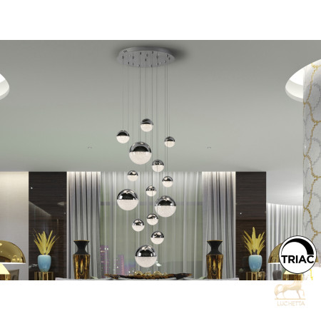 Подвесной светильник Sphere 14L LED Ø60 X500H DIM хром Подвесной светильник Sphere 14L LED Ø60 X500H DIM хром