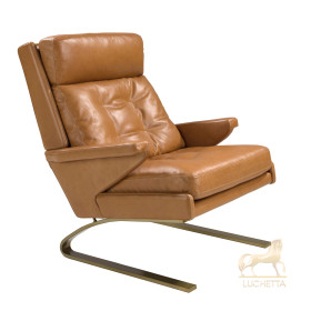 Кресло из кожи цвета Camel 5157