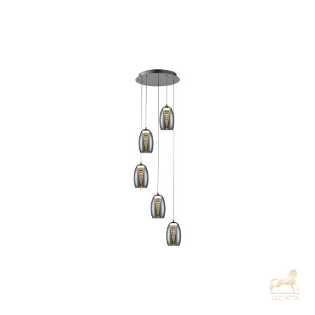 Подвесной светильник Nebula LED 5L хром Подвесной светильник Nebula LED 5L хром