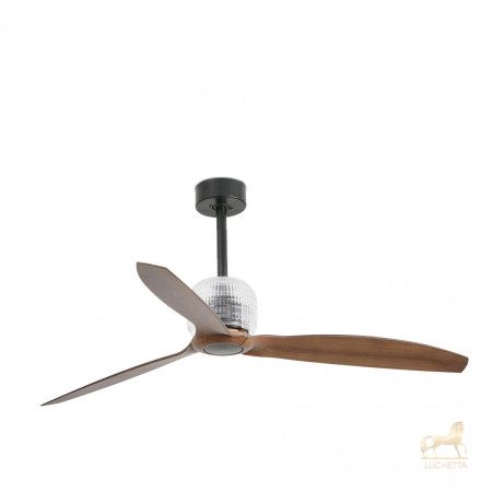 Потолочный вентилятор Deco Fan черный/деревянный Потолочный вентилятор Deco Fan черный/деревянный