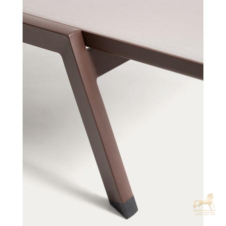 Шезлонг Capraia из коричневого алюминия Шезлонг Capraia из коричневого алюминия