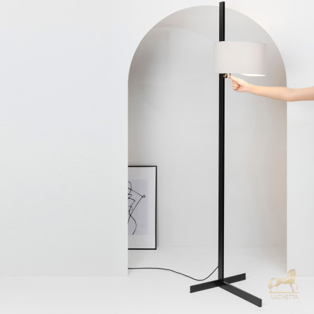 Торшер Stand Up черного и серого цвета E27 20W Торшер Stand Up черного и серого цвета E27 20W