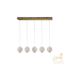 Линейный подвес Austral LED 5L золото