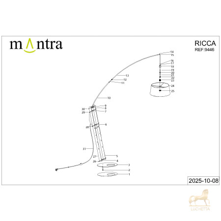 9446+9447 Торшер RUTI RICCA 9446+9447 Торшер RUTI RICCA