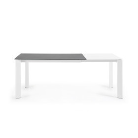 Стол Atta 140 (200) x90 белый керамический