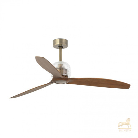 Потолочный вентилятор Deco Fan золотой/деревянный Потолочный вентилятор Deco Fan золотой/деревянный
