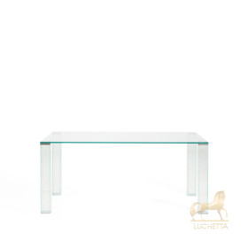 Стол Adularia из прозрачного закаленного стекла 160 x 90 см