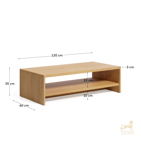 Abilen Журнальный столик из шпона дуба 120 x 60 FSC 100% Abilen Журнальный столик из шпона дуба 120 x 60 FSC 100%