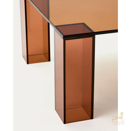 Журнальный столик Adularia из стекла коричневого цвета 140 x 60 Журнальный столик Adularia из стекла коричневого цвета 140 x 60