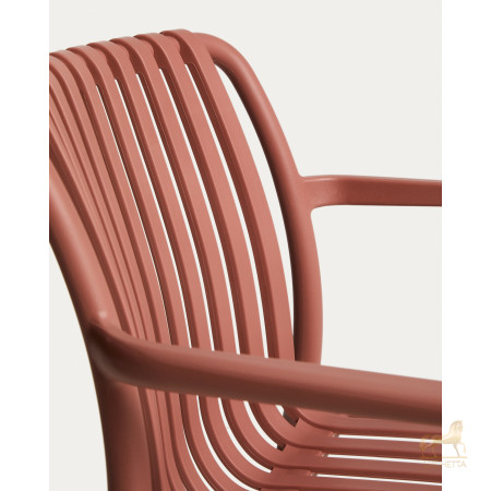 Уличный стул Isabellini из пластика терракотового цвета Уличный стул Isabellini из пластика терракотового цвета