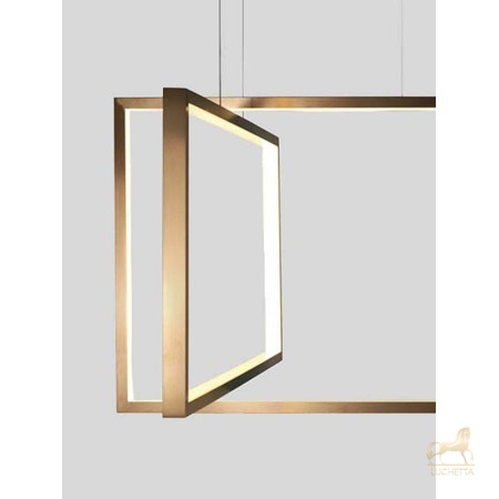 Подвесной светильник Frame 120x50 cm бронзовый Подвесной светильник Frame 120x50 cm бронзовый