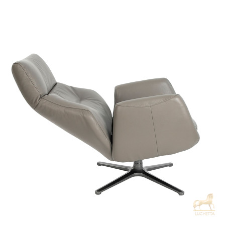 Вращающееся кресло 5092/KF-A001-M5655 кожаное с откидной спинкой Вращающееся кресло 5092/KF-A001-M5655 кожаное с откидной спинкой