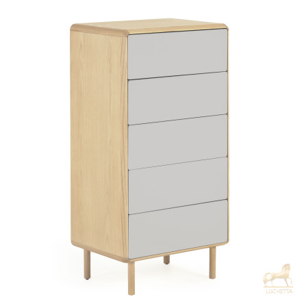 Комод Anielle из массива и шпона ясеня с тремя ящиками 60 x 117 см Комод Anielle из массива и шпона ясеня с тремя ящиками 60 x 117 см