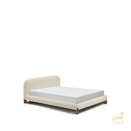 Кровать Odina из букле цвета экрю со съемным чехлом 160 x 200 см Кровать Odina из букле цвета экрю со съемным чехлом 160 x 200 см