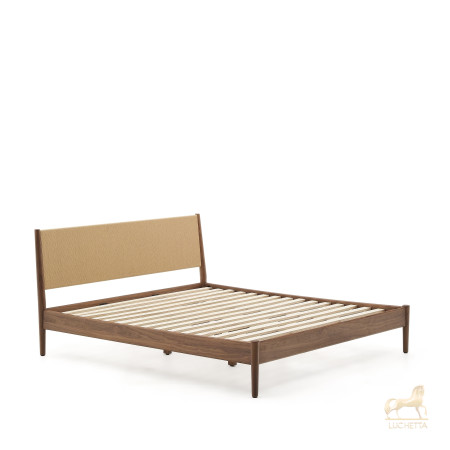 Кровать Elan из шпона и массива ореха со шнуром 180 x 200 Кровать Elan из шпона и массива ореха со шнуром 180 x 200