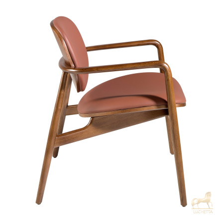 Обеденный стул 4118/LC19030 с обивкой из экокожи Обеденный стул 4118/LC19030 с обивкой из экокожи