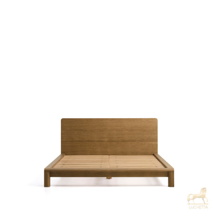 Кровать Arelida из дуба со светло-коричневой отделкой, для матраса 160 x 200 см Кровать Arelida из дуба со светло-коричневой отделкой, для матраса 160 x 200 см