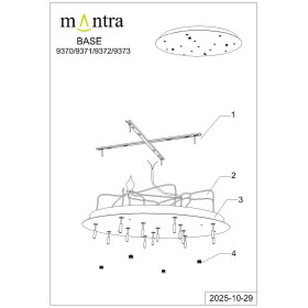 9372+9245 (14L) Подвесная люстра BOOMERANG