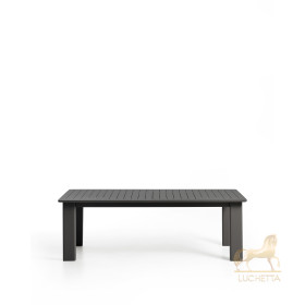 Раздвижной уличный стол Livorno из графитового алюминия, 233(350) x 100 см