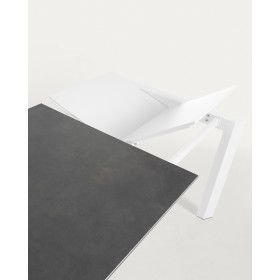 ATTA Стол 120 (180) x80 белый, керамический Vulcano Roca