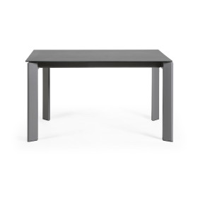 Стол Atta 140 (200) x90 антрацит керамика