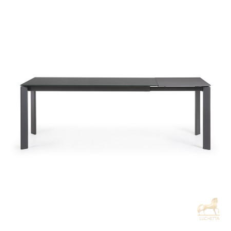 Стол Atta 160 (220) x90 антрацит, темно-серый, стекло Стол Atta 160 (220) x90 антрацит, темно-серый, стекло