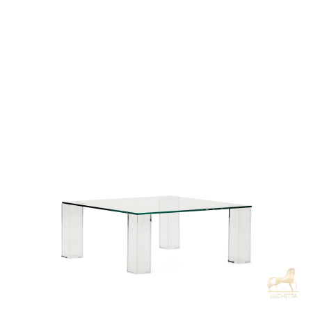 Журнальный столик Adularia из стекла прозрачного цвета 85 x 85 Журнальный столик Adularia из стекла прозрачного цвета 85 x 85